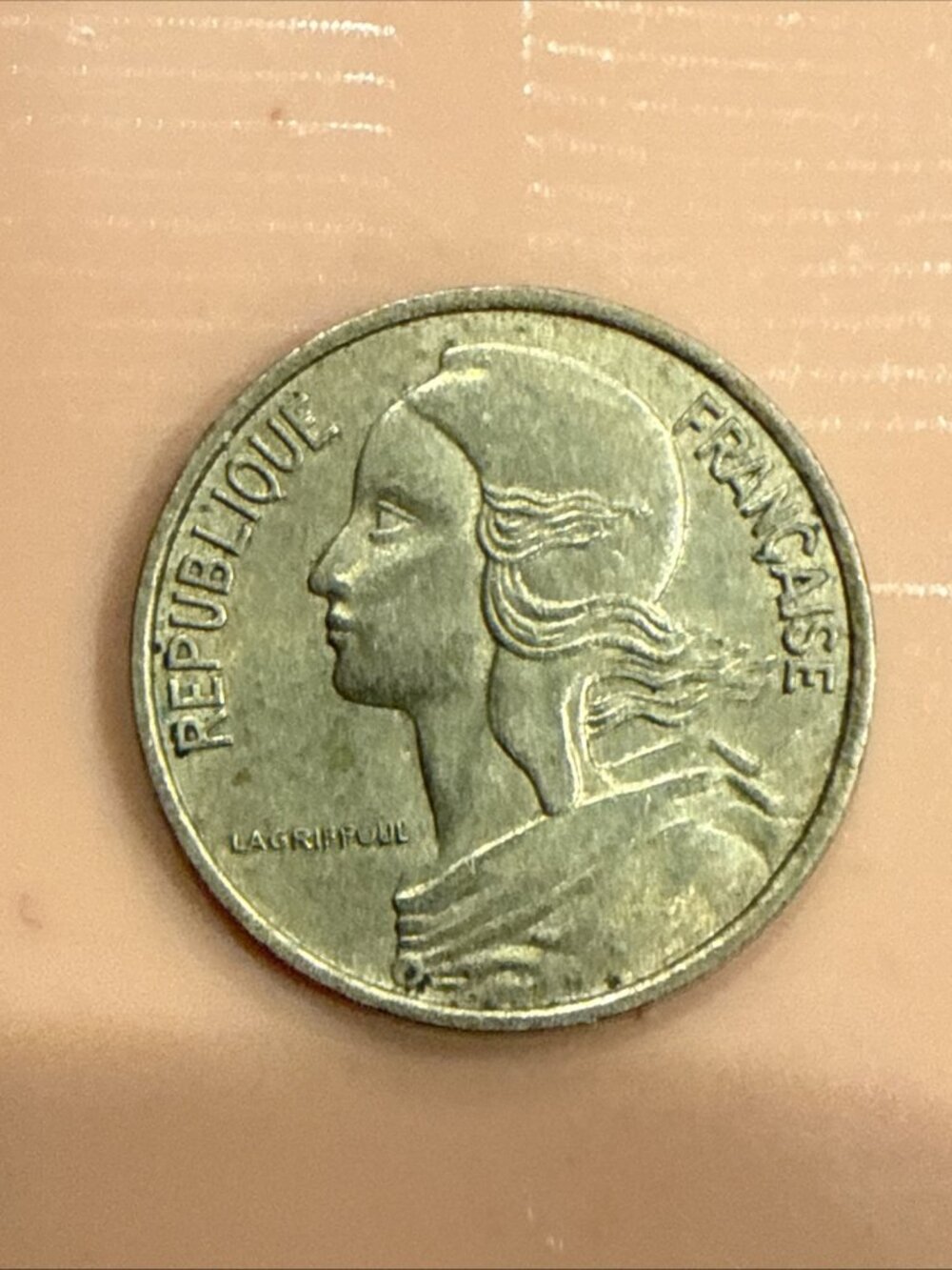 France 10 Centimes Coin 1967 Uncertified Ungraded